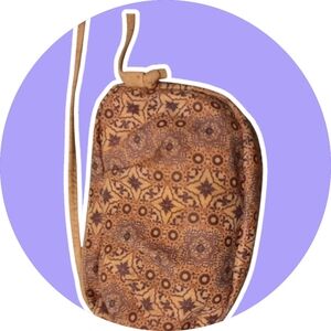 Portuguese Tile Blue Soft Cork Crossbody Purse